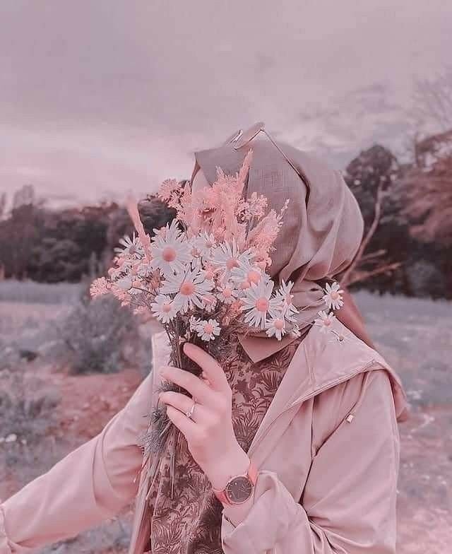 hidden face stylish instagram hijab dp