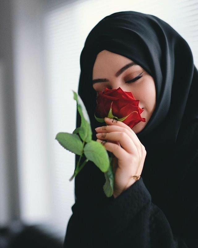 hidden face stylish instagram hijab dp