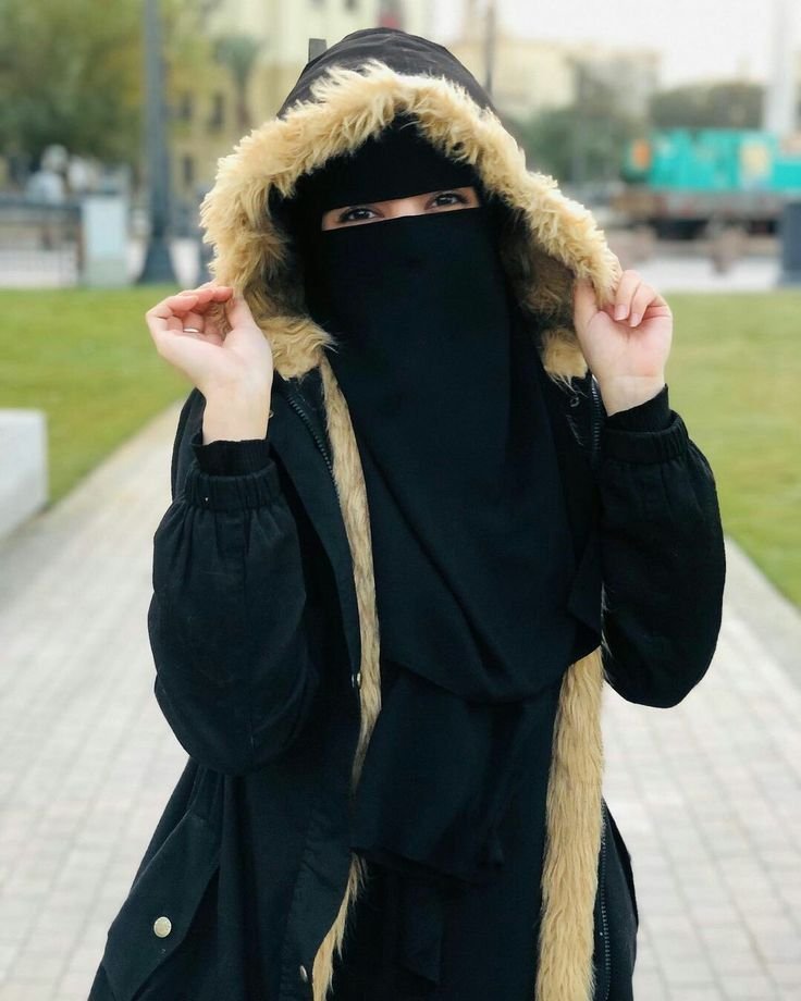 hijab girl dp aesthetic cartoon