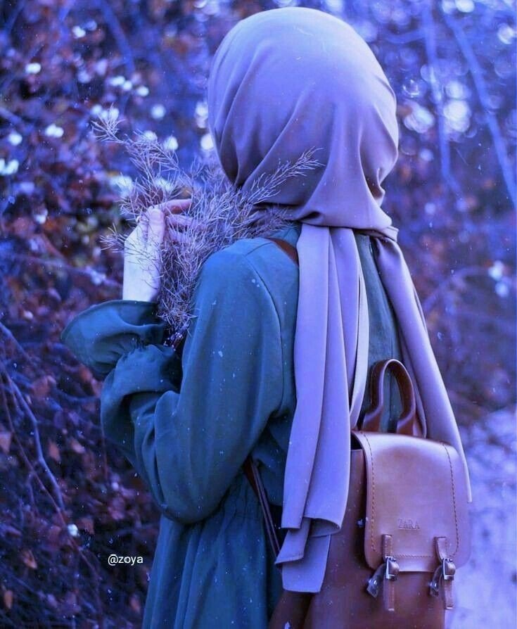 stylish instagram hijab dp with emoji