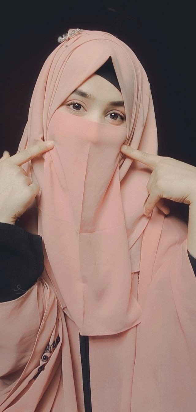 stylish instagram hijab dp with emoji