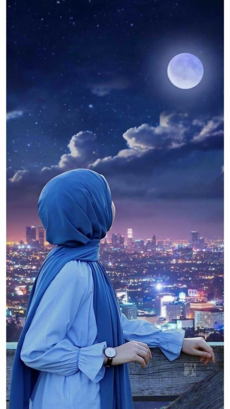 stylish instagram hijab dp with emoji