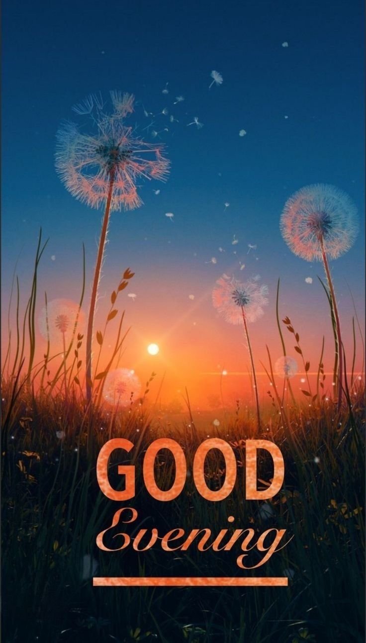 good evening images aesthetic