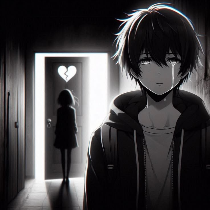 sad boy images cartoon