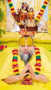 Premanand Ji Maharaj with Radha Krishna 4K Wallpaper (12) Copy