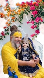 Premanand Ji Maharaj with Radha Krishna 4K Wallpaper (16)
