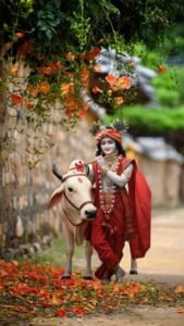 Premanand Ji Maharaj with Radha Krishna 4K Wallpaper (28)
