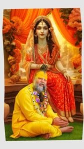 Premanand Ji Maharaj with Radha Krishna 4K Wallpaper (37)