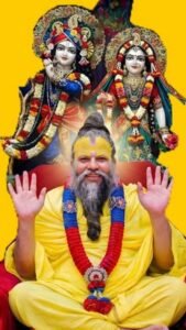 Premanand Ji Maharaj with Radha Krishna 4K Wallpaper (38)